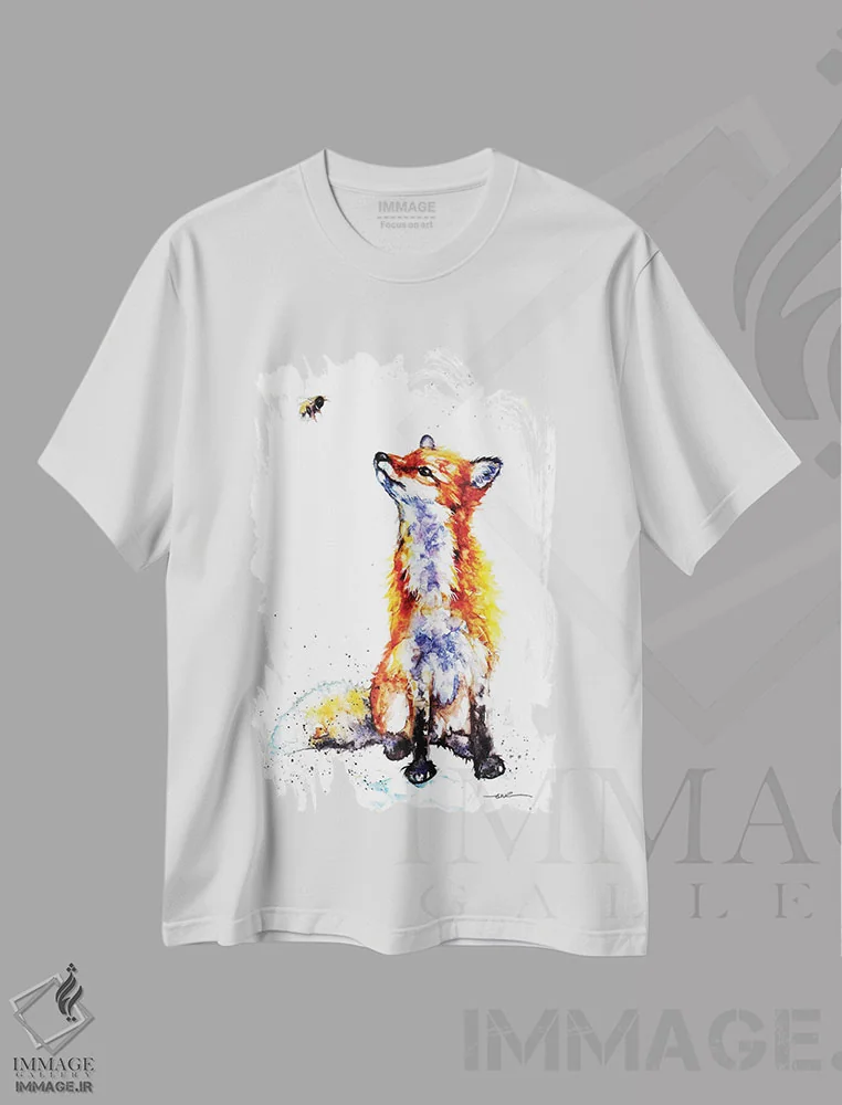 تیشرت سفید طرح دار سلام زنبور...، مدیوم اثر بیبزآرتس | immage.ir