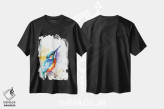 تیشرت مشکی طرح دار مرغ ماهی خوار ۱، مدیوم اثر بیبزآرتس | فروشگاه ایماژ