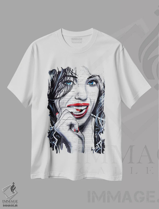 تیشرت سفید طرح دار چیزهای کوچک، هنر فاخر معاصر اثر براندون اسکات | فروشگاه ایماژ