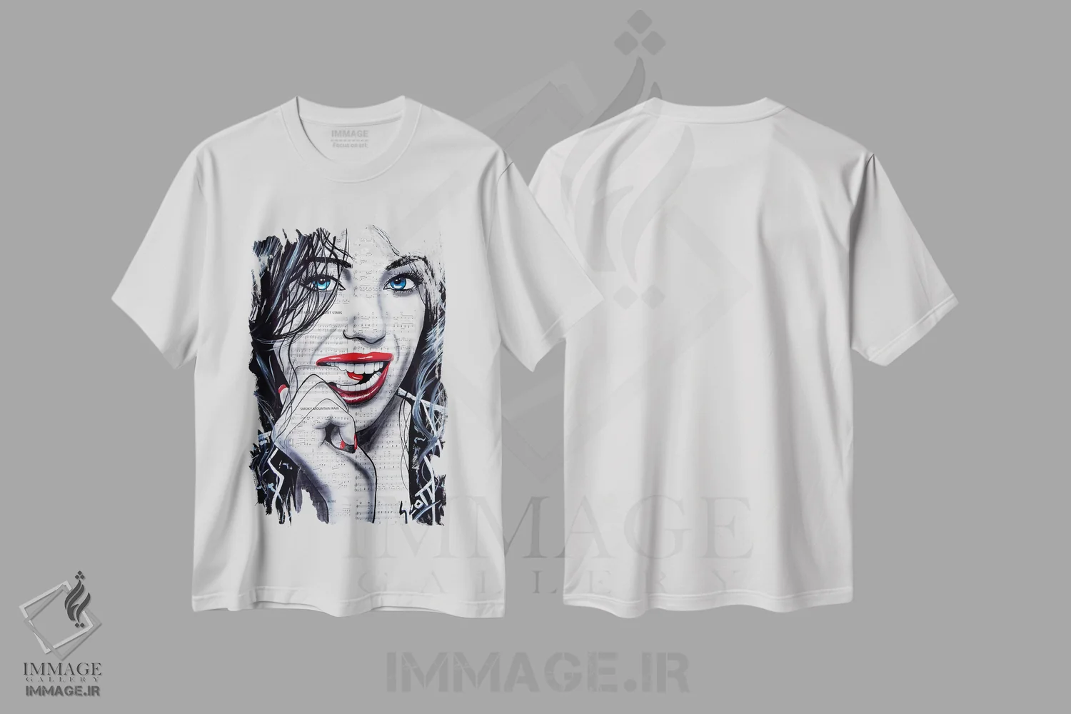 تیشرت سفید طرح دار چیزهای کوچک، هنر فاخر معاصر اثر براندون اسکات | فروشگاه ایماژ