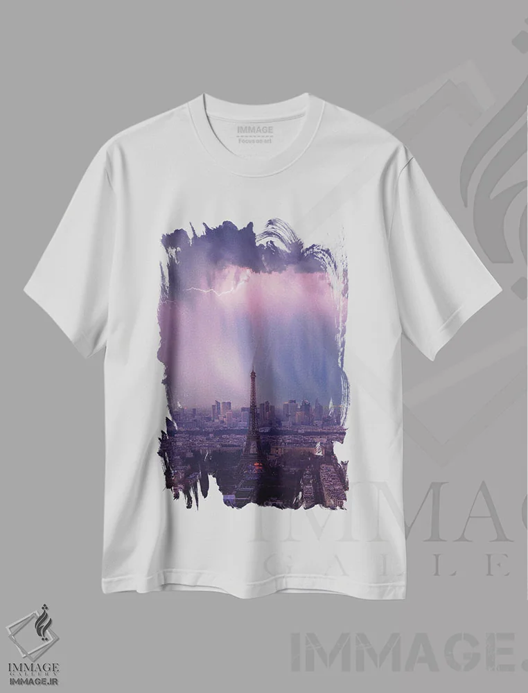 تیشرت سفید طرح دار وحشت در پاریس، عکاسی هوایی اثر برنت شاونور | immage.ir