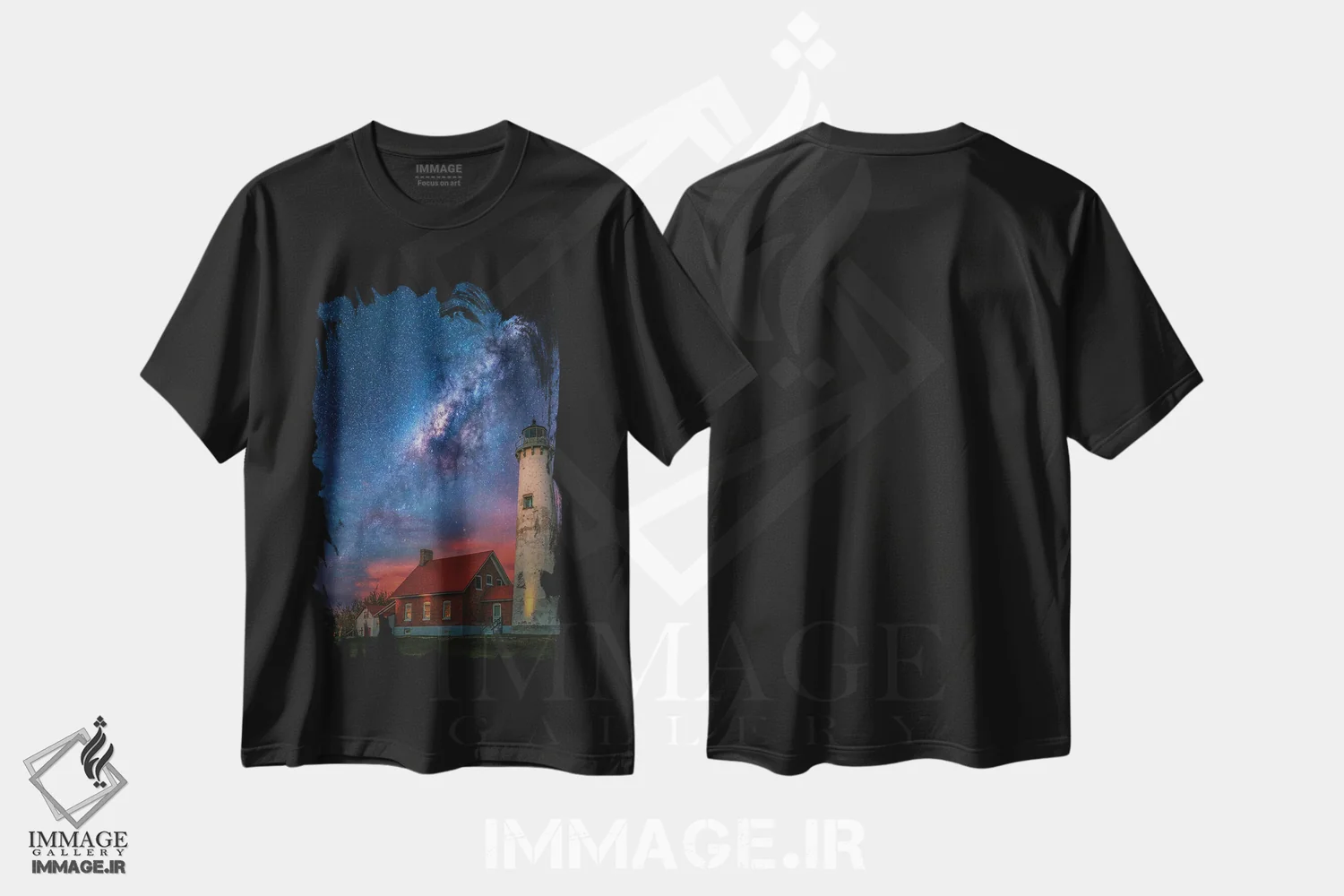 تیشرت مشکی طرح دار رویاهای توآز پوینت، مدیوم اثر برنت شاونور | فروشگاه ایماژ