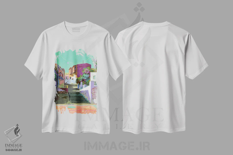 تیشرت سفید طرح دار لا رکویخا، هنر فاخر معاصر اثر بنی تو سالمرون | immage.ir
