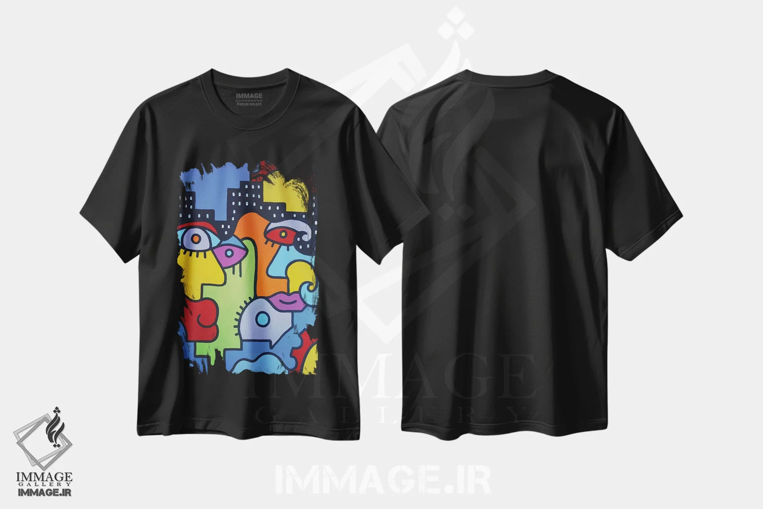 تیشرت مشکی طرح دار تابستان در شهر ۲ اثر بیلی آرتیست | فروشگاه ایماژ