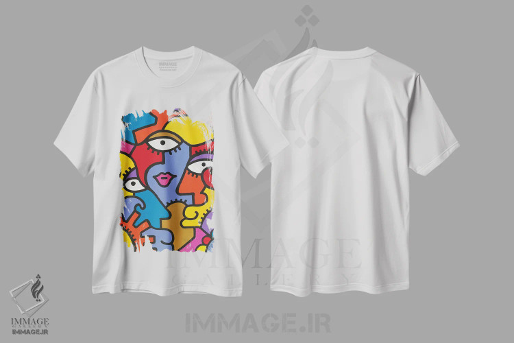 تیشرت سفید طرح دار اسپولتو اثر بیلی آرتیست | فروشگاه ایماژ