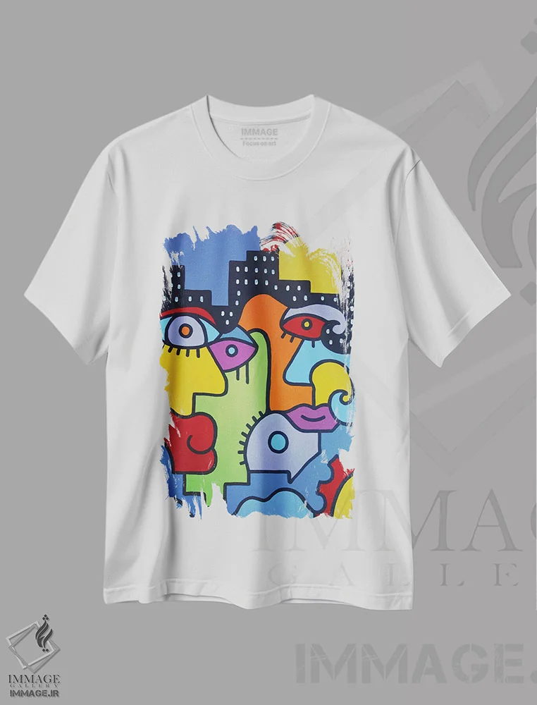 تیشرت سفید طرح دار تابستان در شهر ۲ اثر بیلی آرتیست | immage.ir