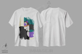 تیشرت سفید طرح دار رندی، هنر دیجیتال اثر جان باتالگازی | immage.ir