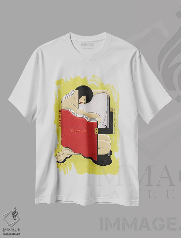 تیشرت سفید طرح دار لوییز، دکور معاصر اثر جان باتالگازی | immage.ir