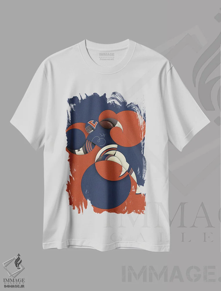 تیشرت سفید طرح دار شیرینی، هنر دیجیتال اثر جان باتالگازی | immage.ir