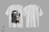 تیشرت سفید طرح دار ایچیرو، هنر دیجیتال اثر جان باتالگازی | فروشگاه ایماژ