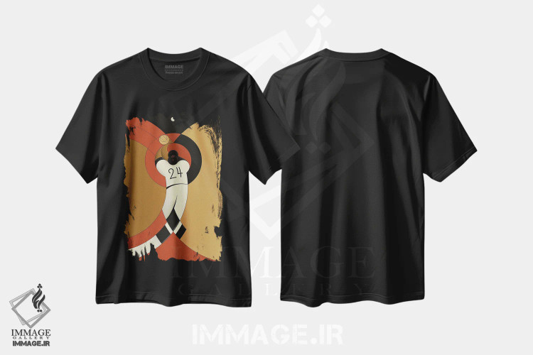 تیشرت مشکی طرح دار شکار، هنر دیجیتال اثر جان باتالگازی | immage.ir