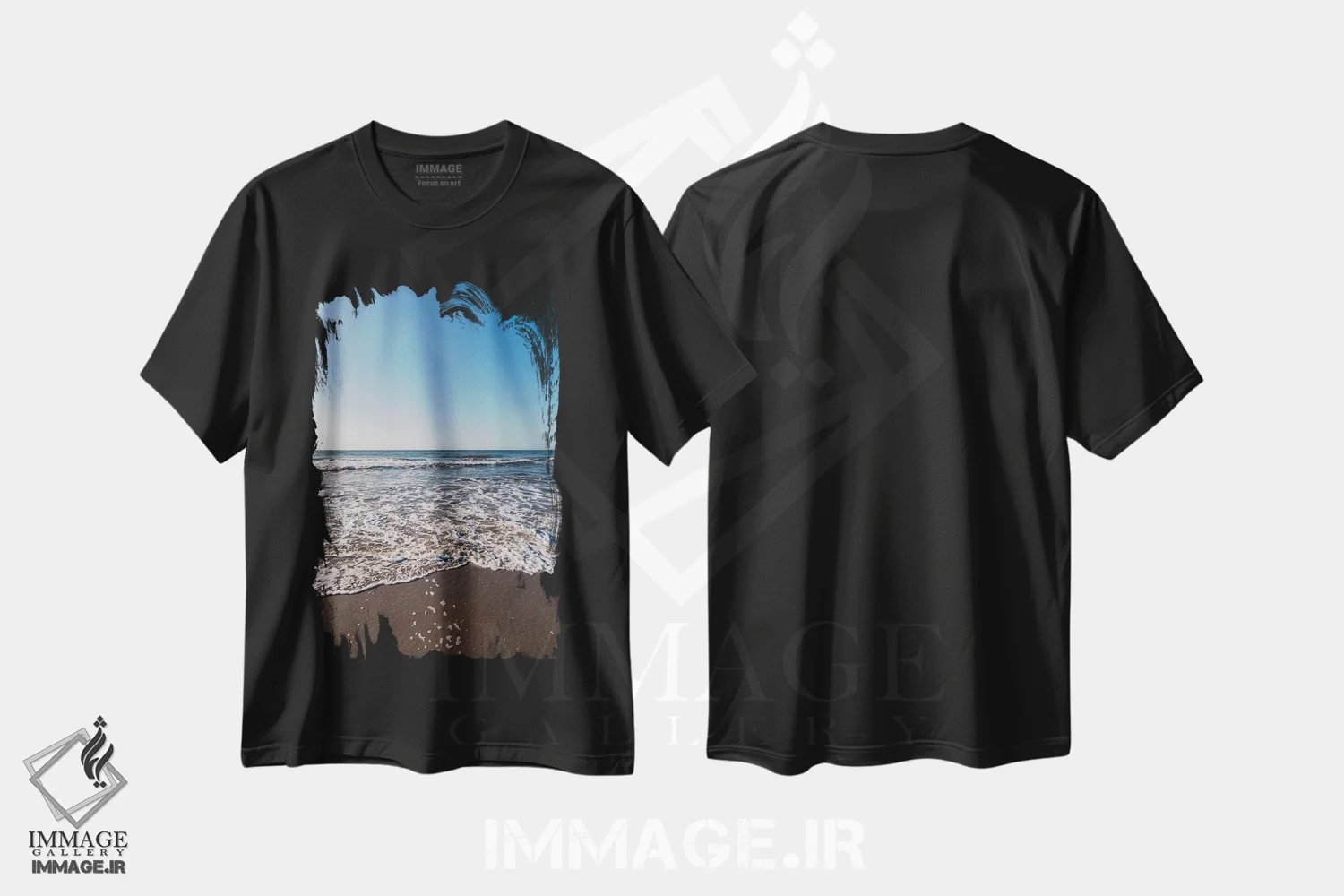 تیشرت مشکی طرح دار جزیره سالیوان V، مدیوم اثر بثانی یانگ | فروشگاه ایماژ