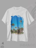 تیشرت سفید طرح دار جزیره سالیوان XII، مدیوم اثر بثانی یانگ | فروشگاه ایماژ
