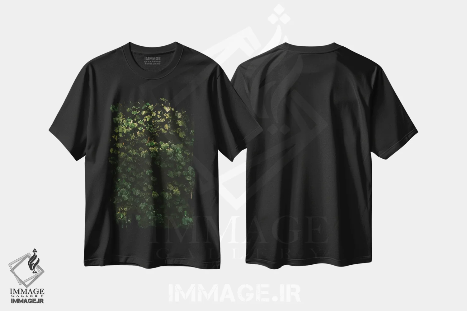 تیشرت مشکی طرح دار قلب های هاوایی، مدیوم اثر بثانی یانگ | immage.ir