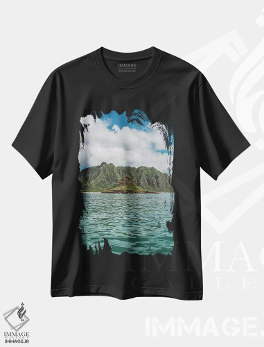 تیشرت مشکی طرح دار مکولیئی II، مدیوم اثر بثانی یانگ | فروشگاه ایماژ