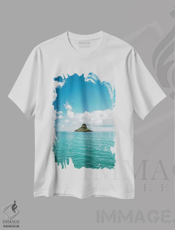 تیشرت سفید طرح دار مکولیئی III، مدیوم اثر بثانی یانگ | فروشگاه ایماژ