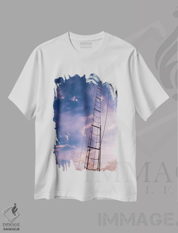تیشرت سفید طرح دار قایق بادبانی چارلستون IX، مدیوم اثر بثانی یانگ | فروشگاه ایماژ