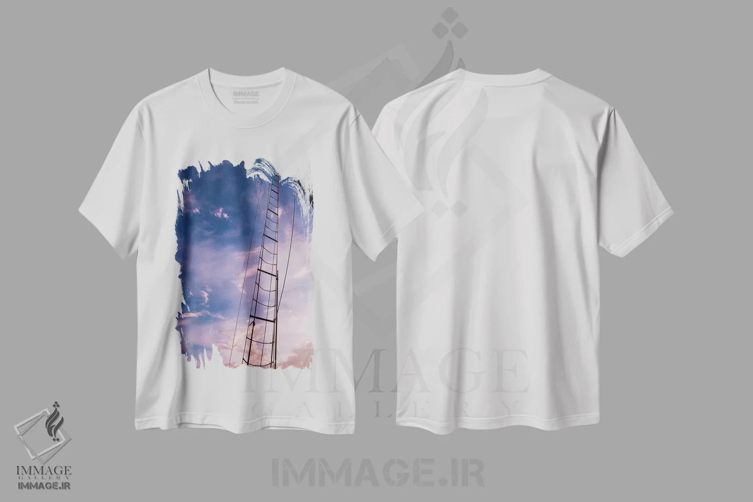 تیشرت سفید طرح دار قایق بادبانی چارلستون IX، مدیوم اثر بثانی یانگ | فروشگاه ایماژ