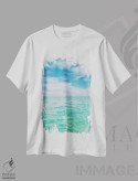 تیشرت سفید طرح دار آب فلوریدا V، مدیوم اثر بثانی یانگ | immage.ir