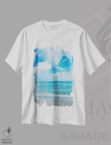 تیشرت سفید طرح دار منظره اقیانوس فلوریدا II، مدیوم اثر بثانی یانگ | immage.ir