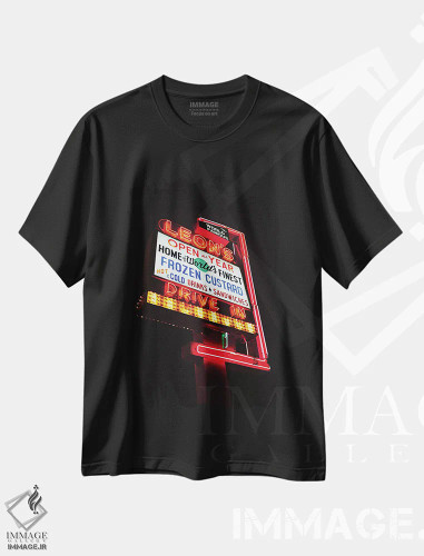 تیشرت مشکی طرح دار لیونز، مدیوم اثر بثانی یانگ | فروشگاه ایماژ