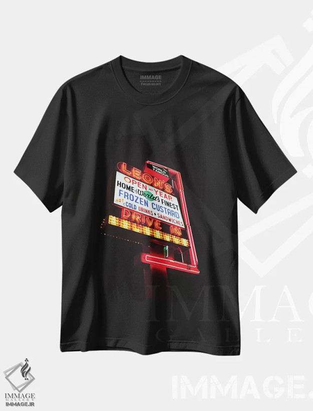 تیشرت مشکی طرح دار لیونز، مدیوم اثر بثانی یانگ | فروشگاه ایماژ