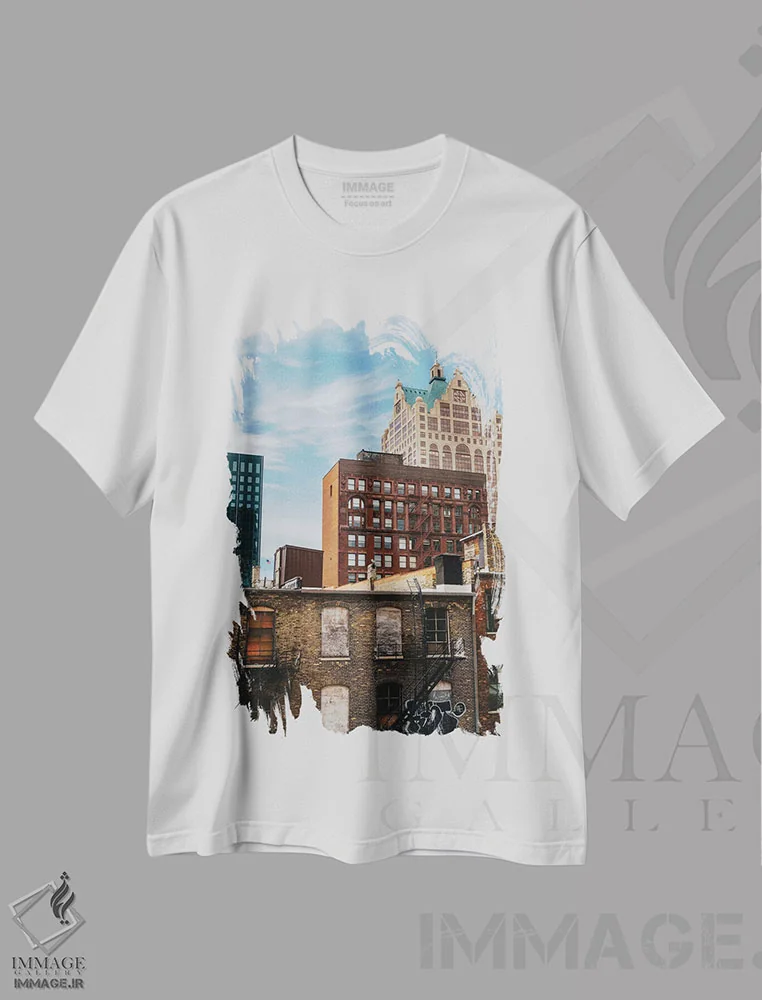 تیشرت سفید طرح دار پرچ میلواکی، مدیوم اثر بثانی یانگ | فروشگاه ایماژ