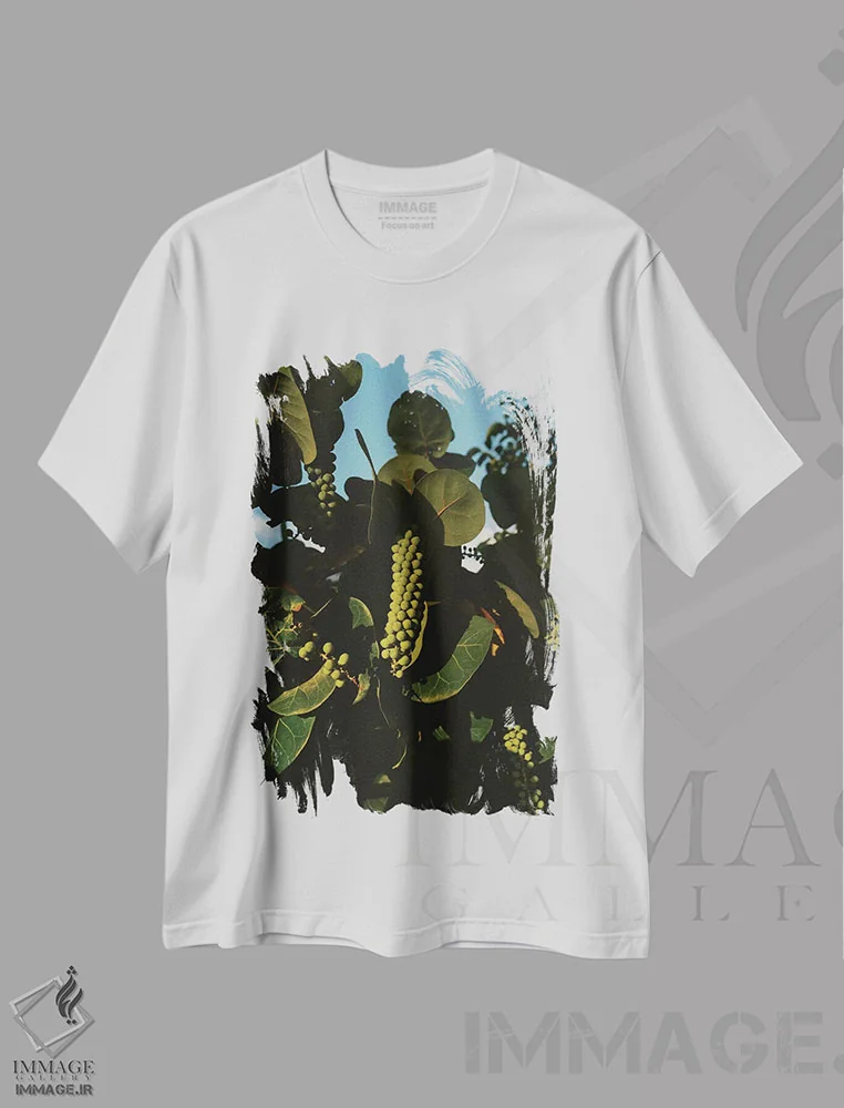 تیشرت سفید طرح دار هاوایی گرمسیری XI، مدیوم اثر بثانی یانگ | فروشگاه ایماژ