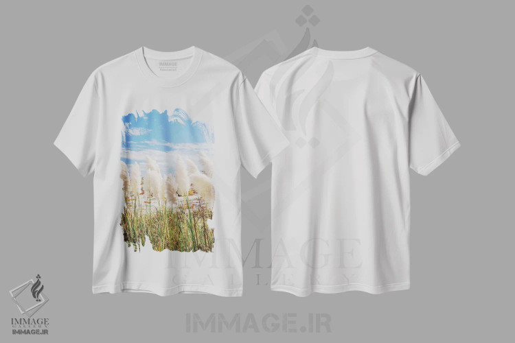 تیشرت سفید طرح دار روز ساحلی کالیفرنیا III، مدیوم اثر بثانی یانگ | فروشگاه ایماژ