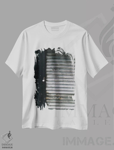 تیشرت سفید طرح دار علف نیویورک، عکاسی سیاه و سفید اثر بثانی یانگ | فروشگاه ایماژ