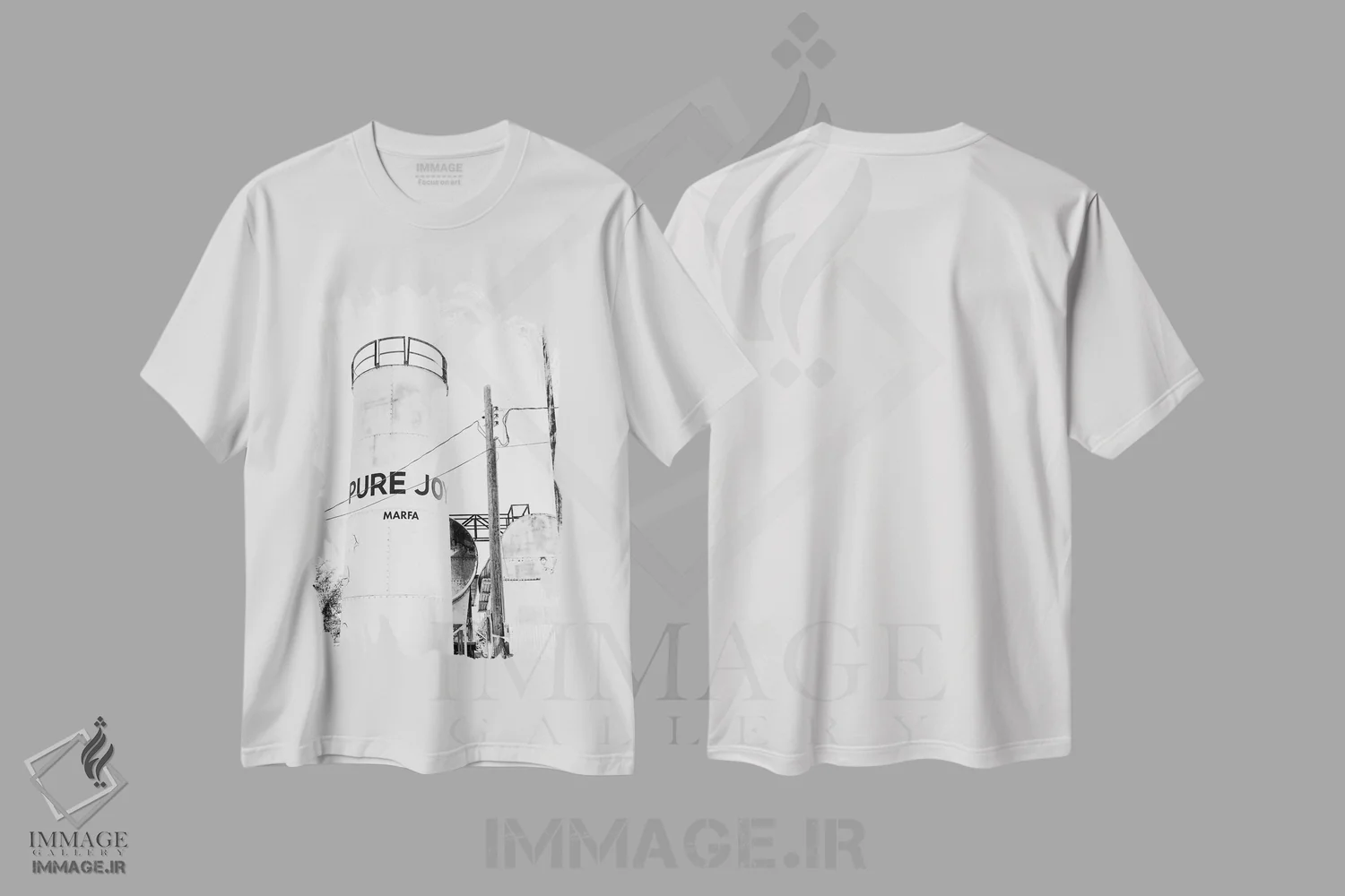تیشرت سفید طرح دار شادی خالص مارفا، مدیوم اثر بثانی یانگ | immage.ir