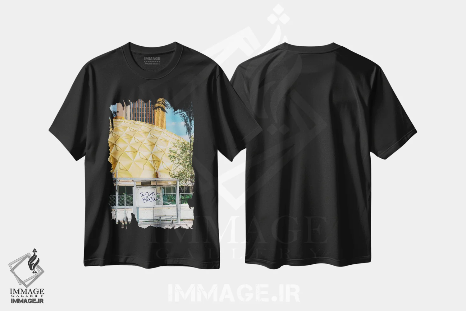 تیشرت مشکی طرح دار جان سیاهان مهم است سه، مدیوم اثر بثانی یانگ | فروشگاه ایماژ