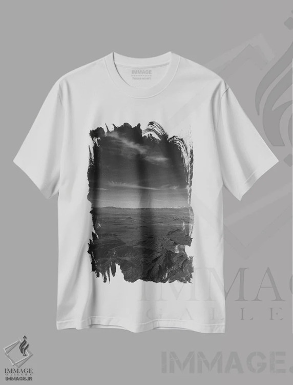 تیشرت سفید طرح دار بر فراز لاس وگاس، مدیوم اثر بثانی یانگ | immage.ir
