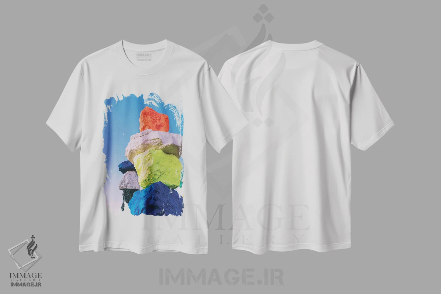 تیشرت سفید طرح دار ماه هفت کوه جادویی پنج، مدیوم اثر بثانی یانگ | immage.ir