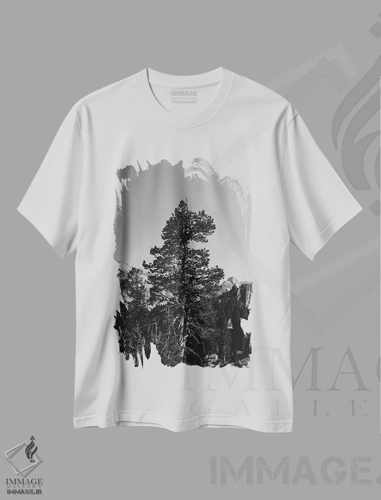 تیشرت سفید طرح دار آثار بثانی یانگ - immage.ir