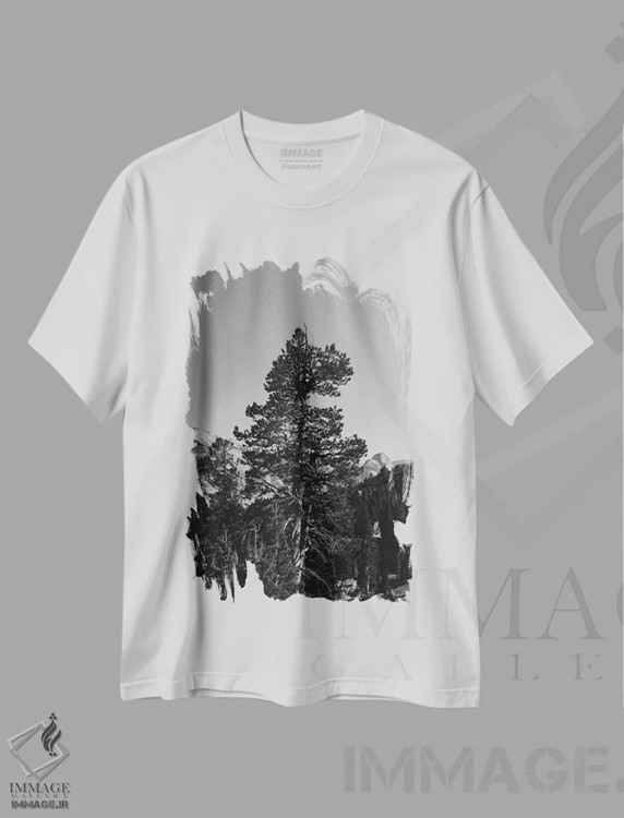 تیشرت سفید طرح دار آثار بثانی یانگ - immage.ir