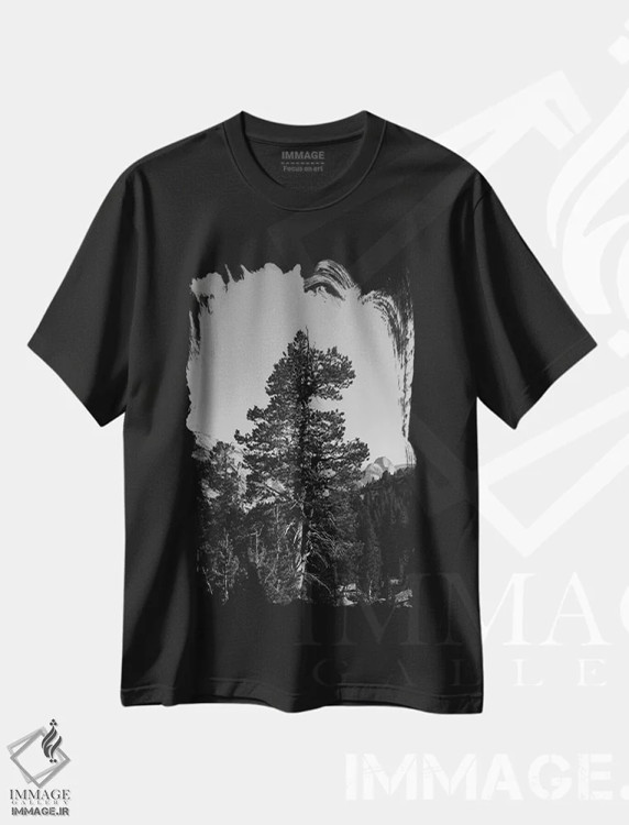 تیشرت مشکی طرح دار آثار بثانی یانگ - فروشگاه ایماژ