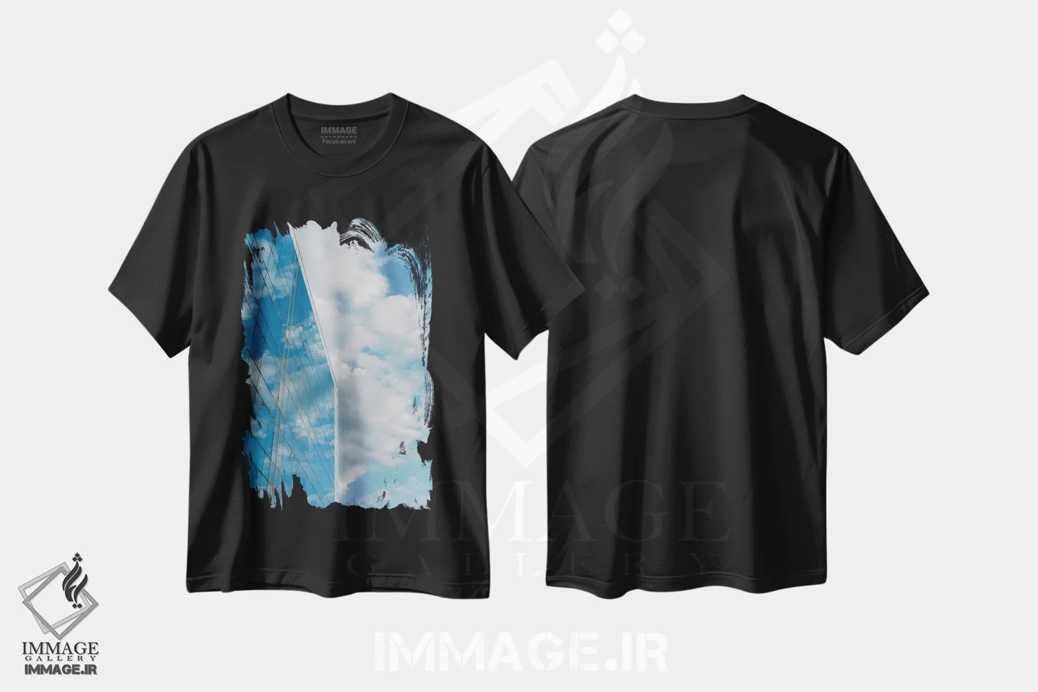 تیشرت مشکی طرح دار آبی بارسلونا دو، مدیوم اثر بثانی یانگ | فروشگاه ایماژ