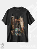 تیشرت مشکی طرح دار سایه های بارسلونا، مدیوم اثر بثانی یانگ | immage.ir