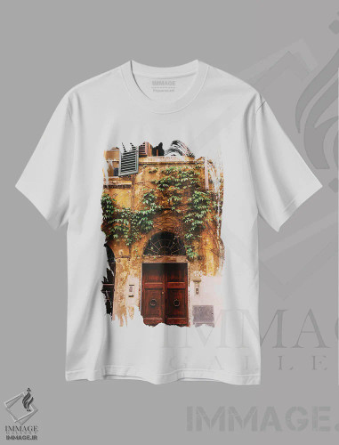 تیشرت سفید طرح دار در روم بیست و یک، مدیوم اثر بثانی یانگ | فروشگاه ایماژ