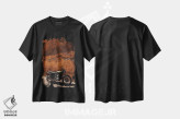 تیشرت مشکی طرح دار جادهٔ رومی پنج، مدیوم اثر بثانی یانگ | فروشگاه ایماژ