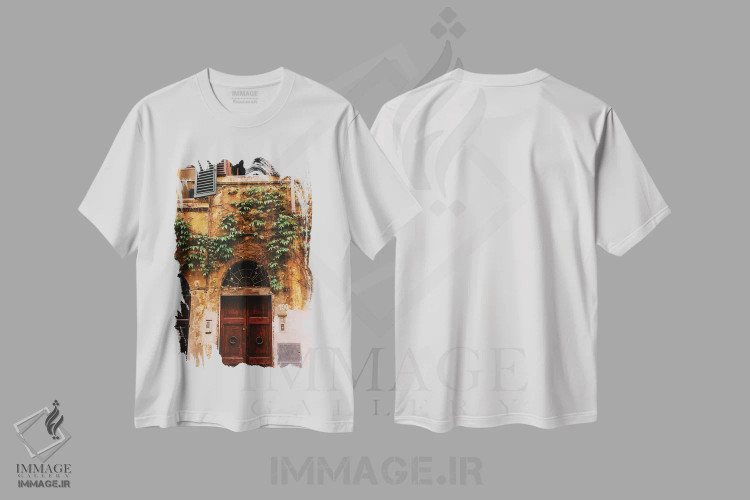 تیشرت سفید طرح دار در روم بیست و یک، مدیوم اثر بثانی یانگ | فروشگاه ایماژ