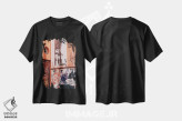 تیشرت مشکی طرح دار هنر خیابانی ایتالیایی یازده، مدیوم اثر بثانی یانگ | immage.ir