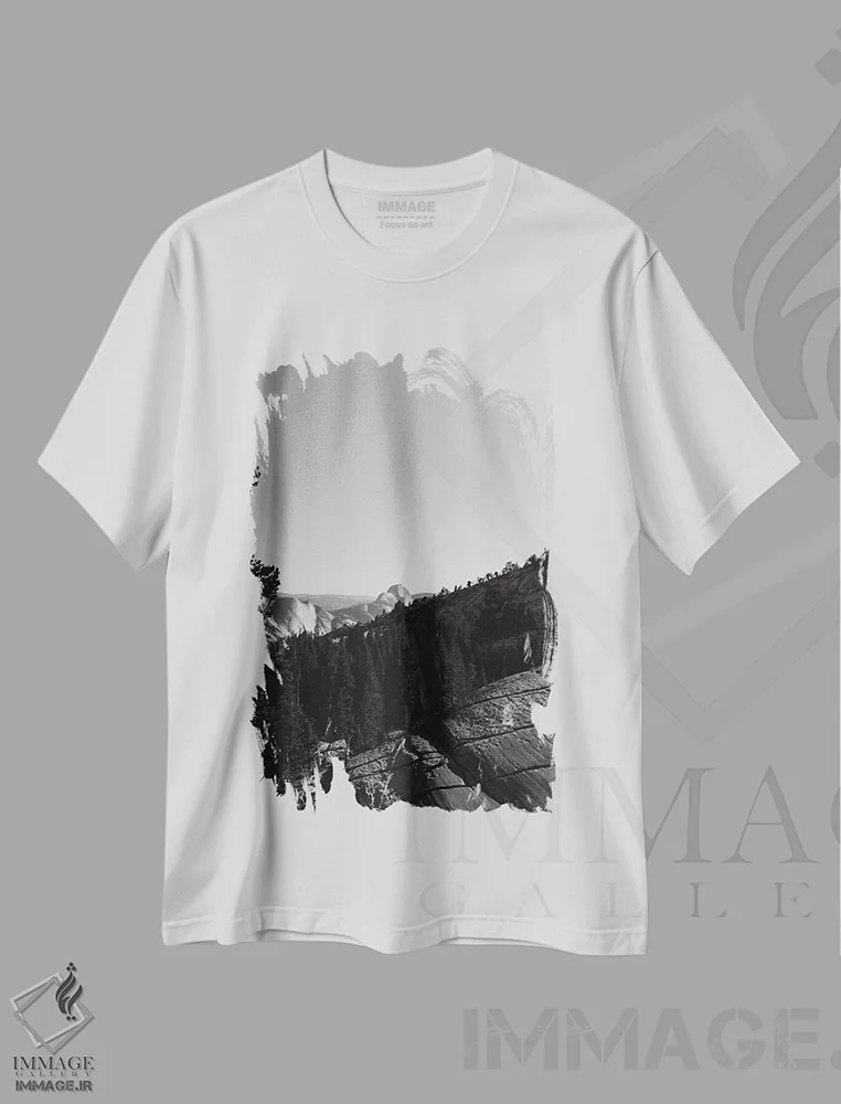 تیشرت سفید طرح دار آثار بثانی یانگ - فروشگاه ایماژ