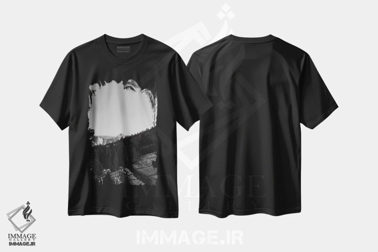 تیشرت مشکی طرح دار آثار بثانی یانگ - immage.ir