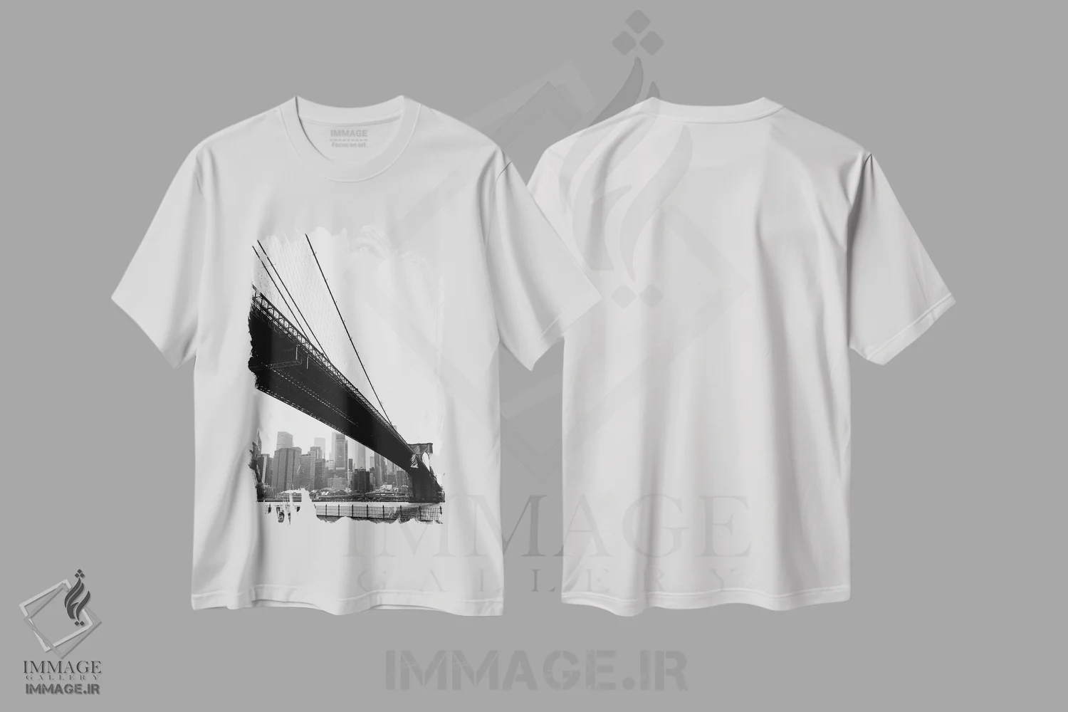 تیشرت سفید طرح دار نمای بروکلین دو، مدیوم اثر بثانی یانگ | فروشگاه ایماژ
