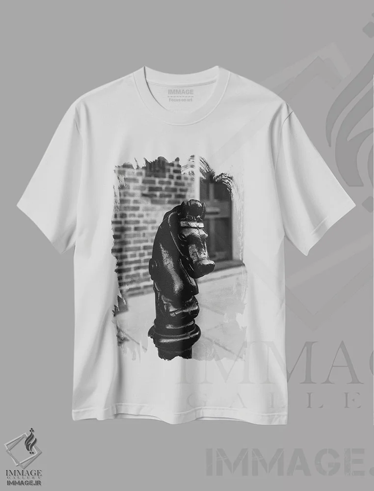تیشرت سفید طرح دار اسب نیواورلئان، مدیوم اثر بثانی یانگ | فروشگاه ایماژ