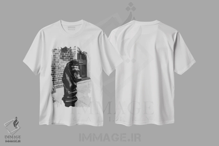 تیشرت سفید طرح دار اسب نیواورلئان، مدیوم اثر بثانی یانگ | فروشگاه ایماژ