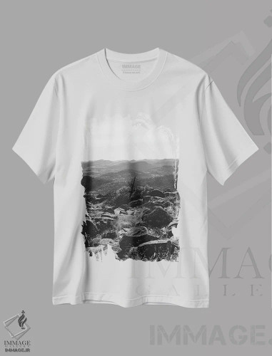 تیشرت سفید طرح دار پناهگاه ملی حیات وحش کوهستان ویچیتا ۲، مدیوم اثر بثانی یانگ | فروشگاه ایماژ