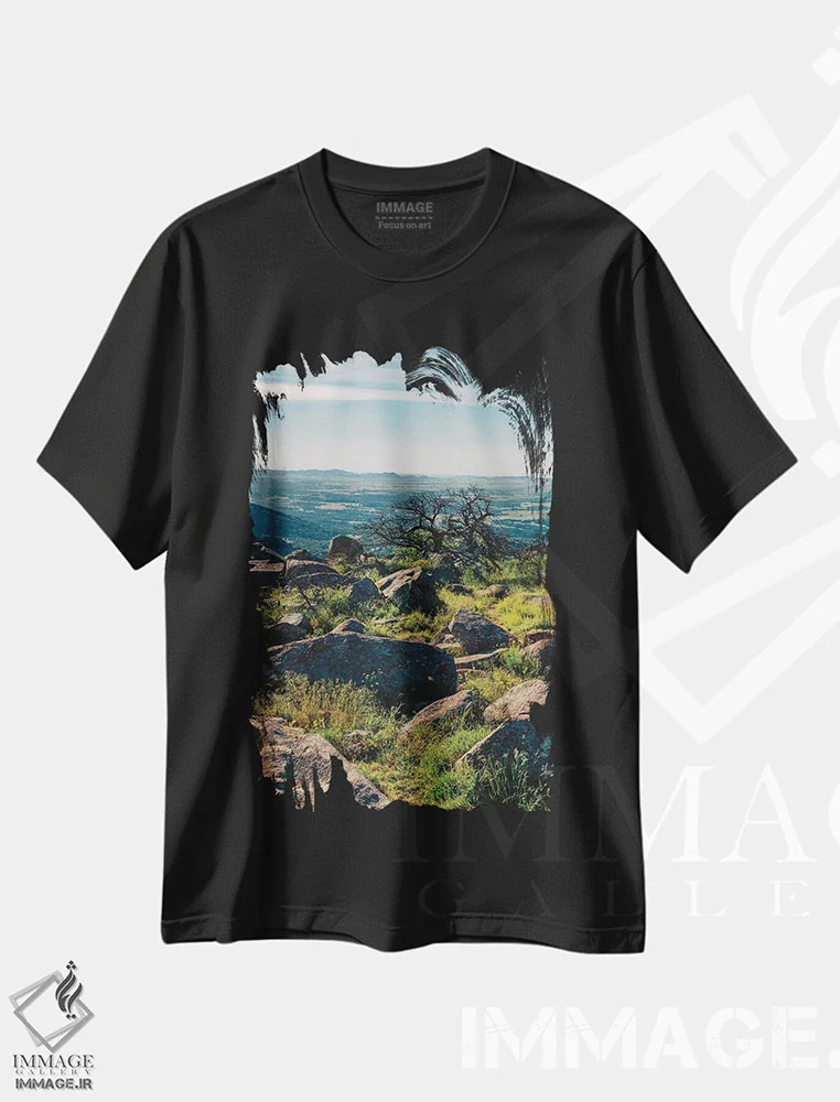 تیشرت مشکی طرح دار پناهگاه ملی حیات وحش کوهستان ویچیتا ۳، مدیوم اثر بثانی یانگ | immage.ir